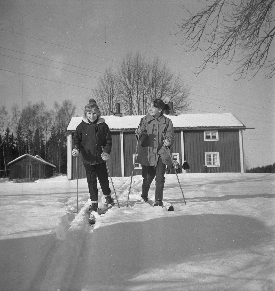 Vinterläger i Klunkhyttan. 
Mars 1956.