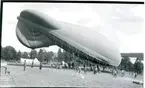 Fältballong m/1930 vid ballongstationen i Mölnarp.