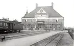 Oskarshamns station, omkring 1920.
