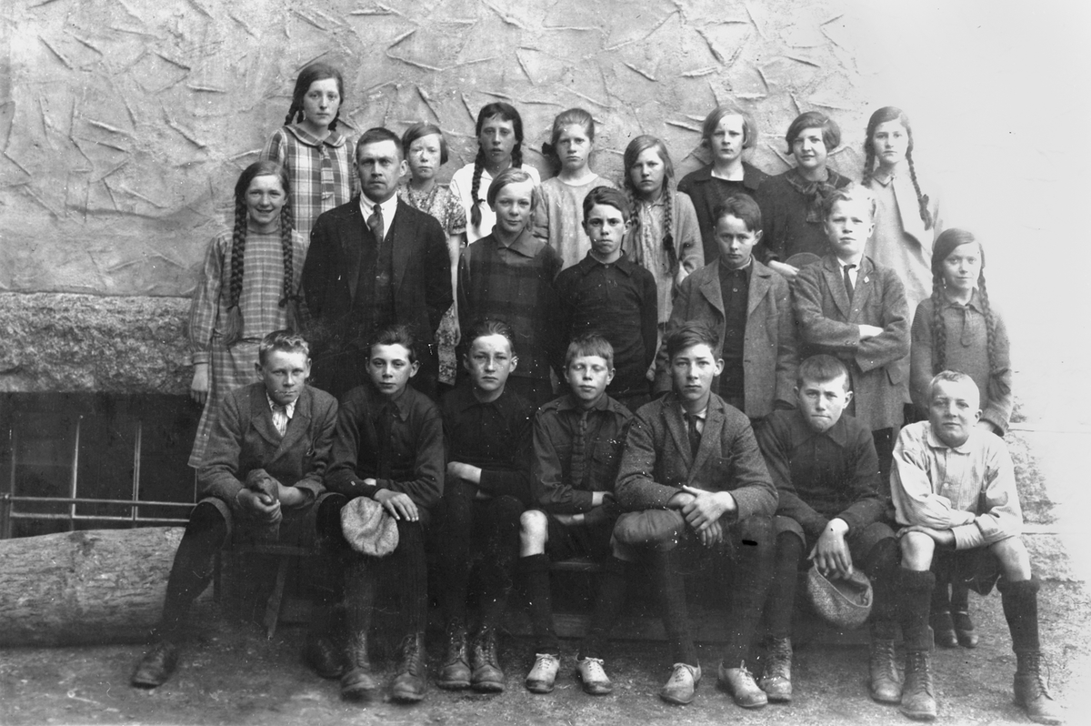 Klasse på Odda Folkeskule ca 1930