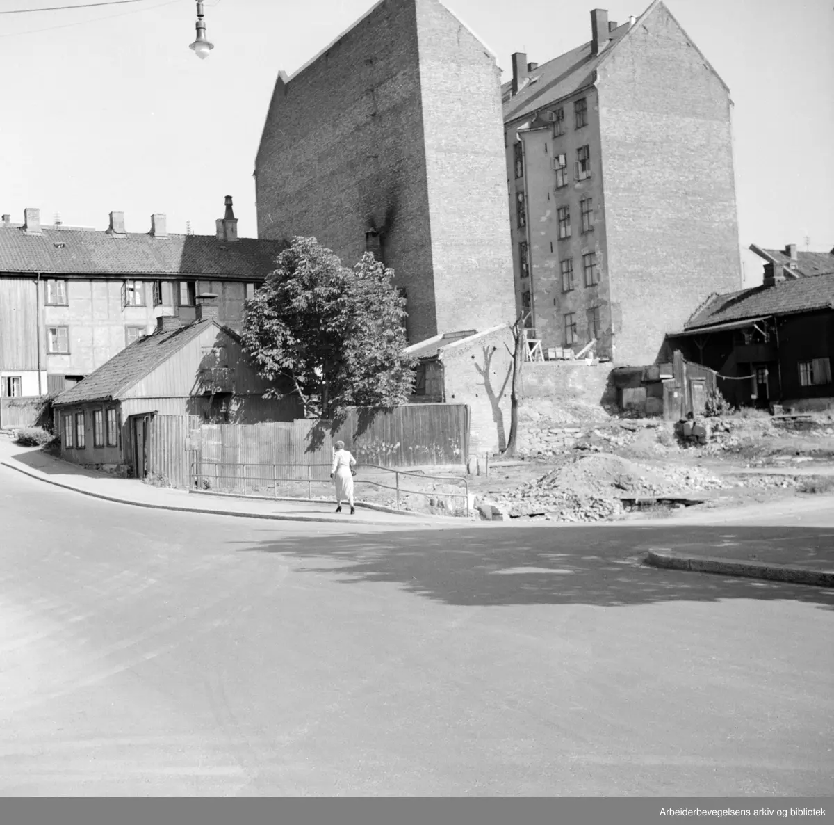 Nedre Foss Mølle. Juli 1955