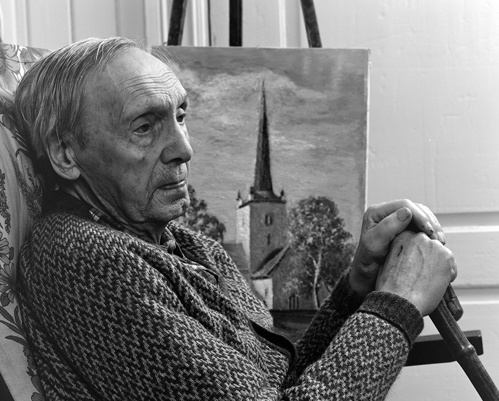 Ringsaker, Kjosdalen, Hamborg i Ulvegutua, kunstmaler Even Framdal , 
