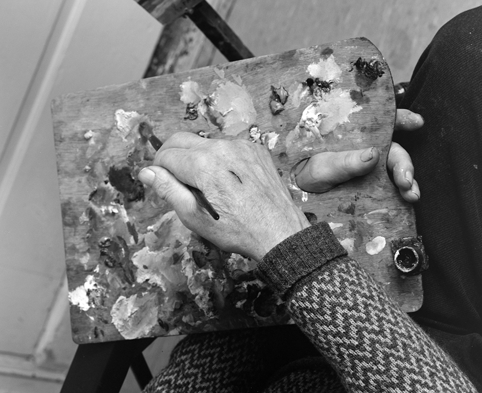 Ringsaker, Kjosdalen, Hamborg i Ulvegutua, kunstmaler Even Framdal , 