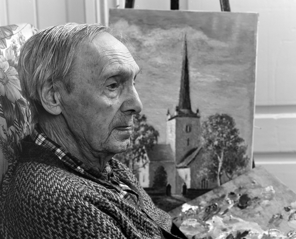 Ringsaker, Kjosdalen, Hamborg i Ulvegutua, kunstmaler Even Framdal , 