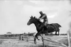 Karlsborg, ryttartävling på Heden omkr 1910.