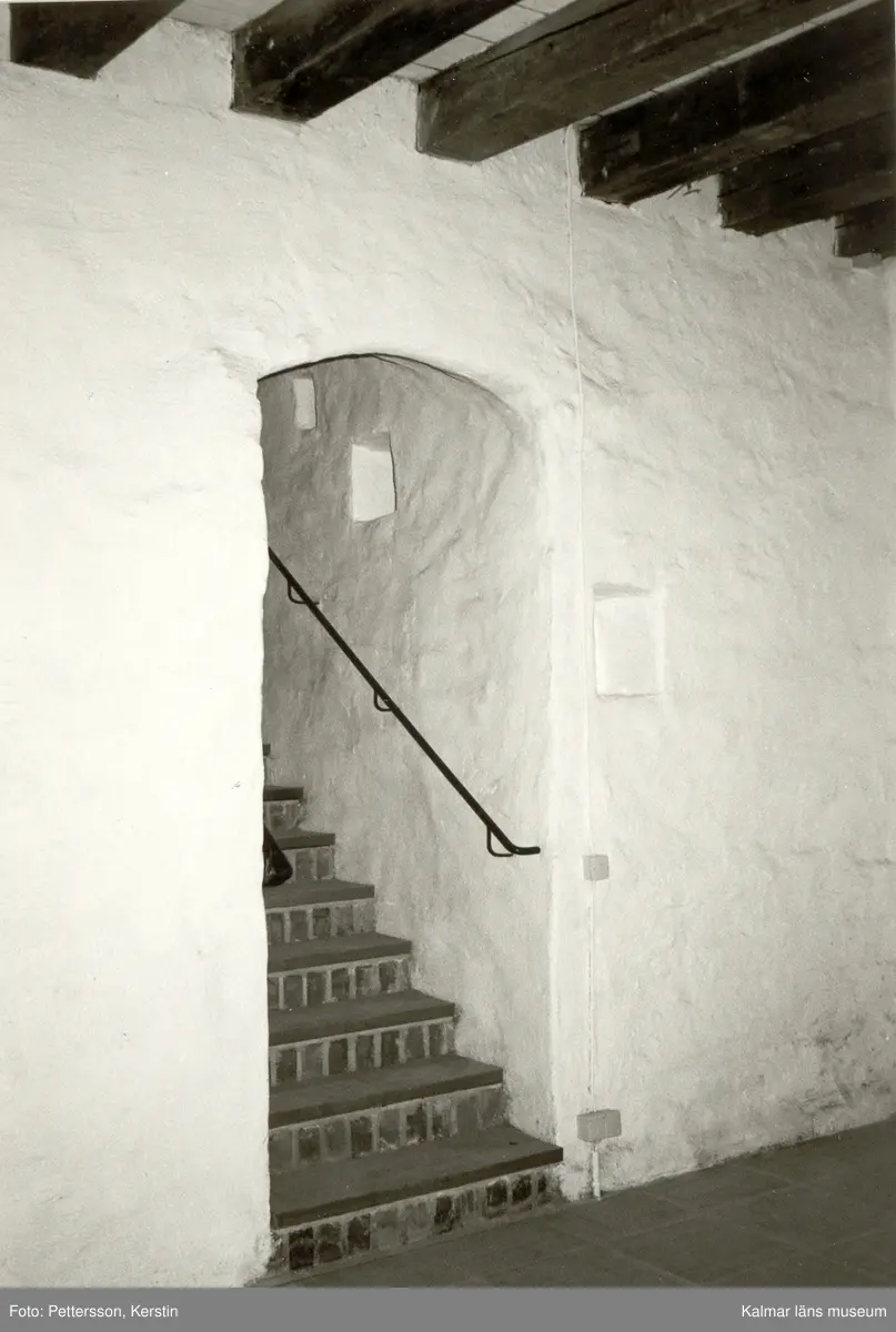 Trappa inne på Kalmar slott.