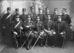 Gruppfoto, officerare vid Trängen i slutet av 1890-talet.
