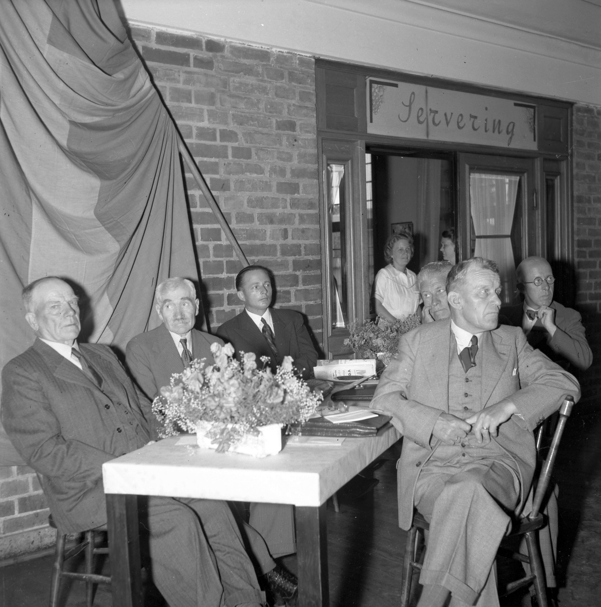 Sågverksarbetarförbundets kongress på Södra Station. September 1944. Maxim.
