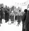 Fettisdagstävling. Skidor. År 1936