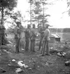 Landstormen. Kyrkoherde Jonzon håller bön. Den 1 juni 1936