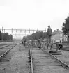 Reportage för Gefle Dagblad. Elektrificering av bangård. 1937