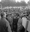 Slakthuset, Valbo. Demonstration. November 1945