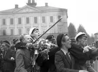 Studenter på Rådhustorget. Den 3 Juni 1941