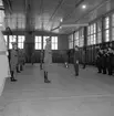 Reportage för Gefle Dagblad. Generalens besök på Kungsbäck, I 14, Hälsinge regemente. Exercishuset. November 1937