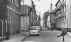 Vänersborg. Kyrkogatan norrut, ca 1965