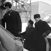 År 1966. Gävle Varv. Sjösättningen av 