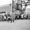 Den 7 september 1960. Gävle Varv. Stapelavlöpning. Båt nr 106.