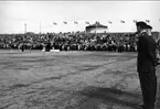 Kungabesök, Gustaf VI Adolf besöker Karlsborg år 1962.