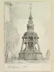 Teckning av Ferdinand Boberg. Hälsingland, Hälsingtuna kyrka