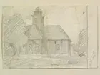 Teckning av Ferdinand Boberg. Värmland, Väse hd., Alsters kyrka