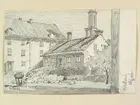 Teckning av Ferdinand Boberg. Stockholm, Norrmalm, Kv. Porslinsbruket, Rörstrand