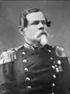 General D W Lindhult, kommendant på Karlsborg 1869 - 1872. Glasneg. finns.