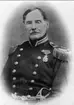 General N F Bergenstråhle, kommendant på Karlsborg 1840 - 1869. Glasneg. finns.