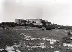 Alvaret och Borgholms slott på Öland.