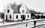 Järnvägsstationen i Ljungbyholm 1920.
