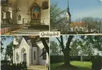 Vykort med motiv från Gräsgårds kyrka.