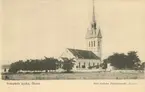 Vykort med motiv av Gräsgårds kyrka.