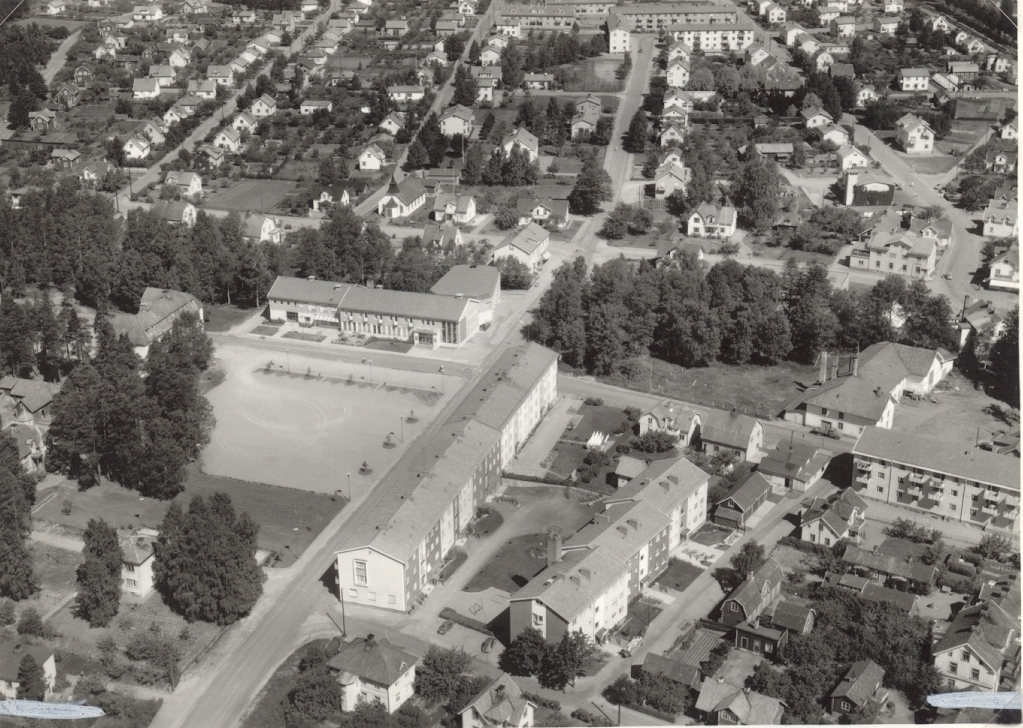 Flygfoto över Hultsfred.