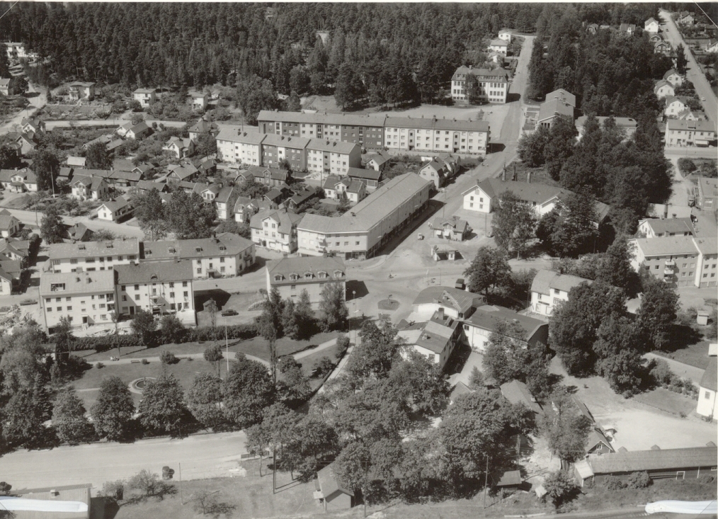 Flygfoto över Hultsfred.