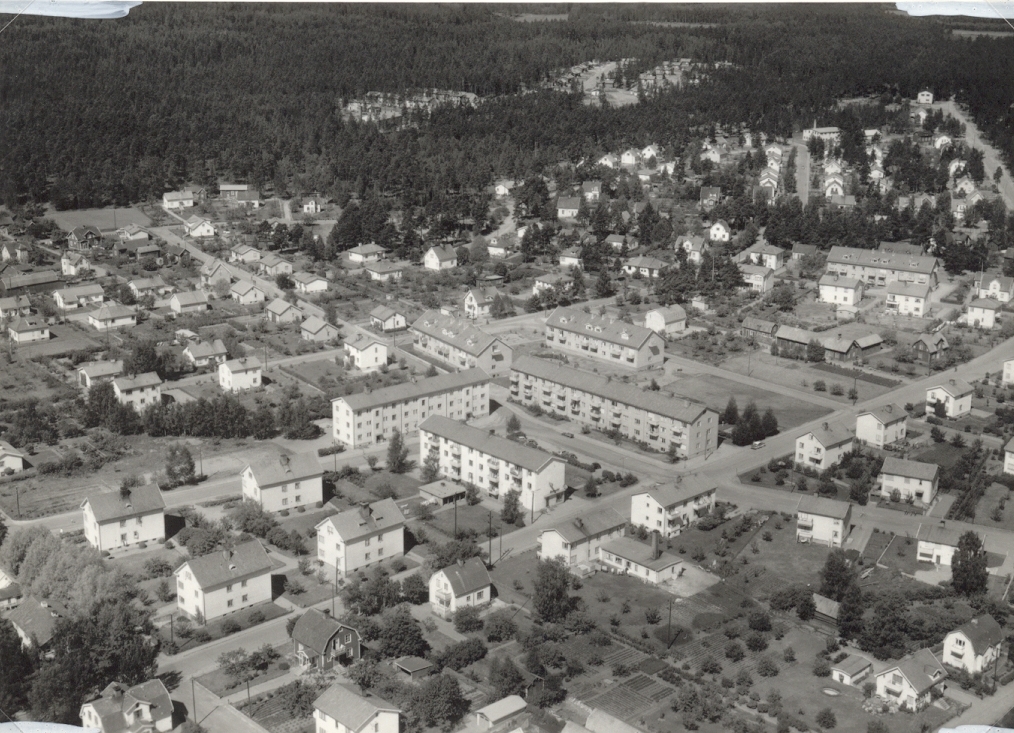 Flygfoto över Hultsfred.
