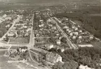 Flygfoto över Borgholms stad.