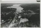 Flygfoto över Verkebäck i Gladhammar.