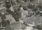 Flygfoto över Fliseryds kyrka.