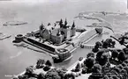 Flygfoto över Kalmar slott.