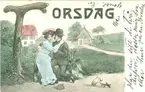 Vykort skickat till Kristina Andersson, född 1865 i Böda, syster till N J Andersson, när hon bodde i USA. Det är skrivet av Edvard Nilsson i Böda.  På sidan av kortet står skrivet: 