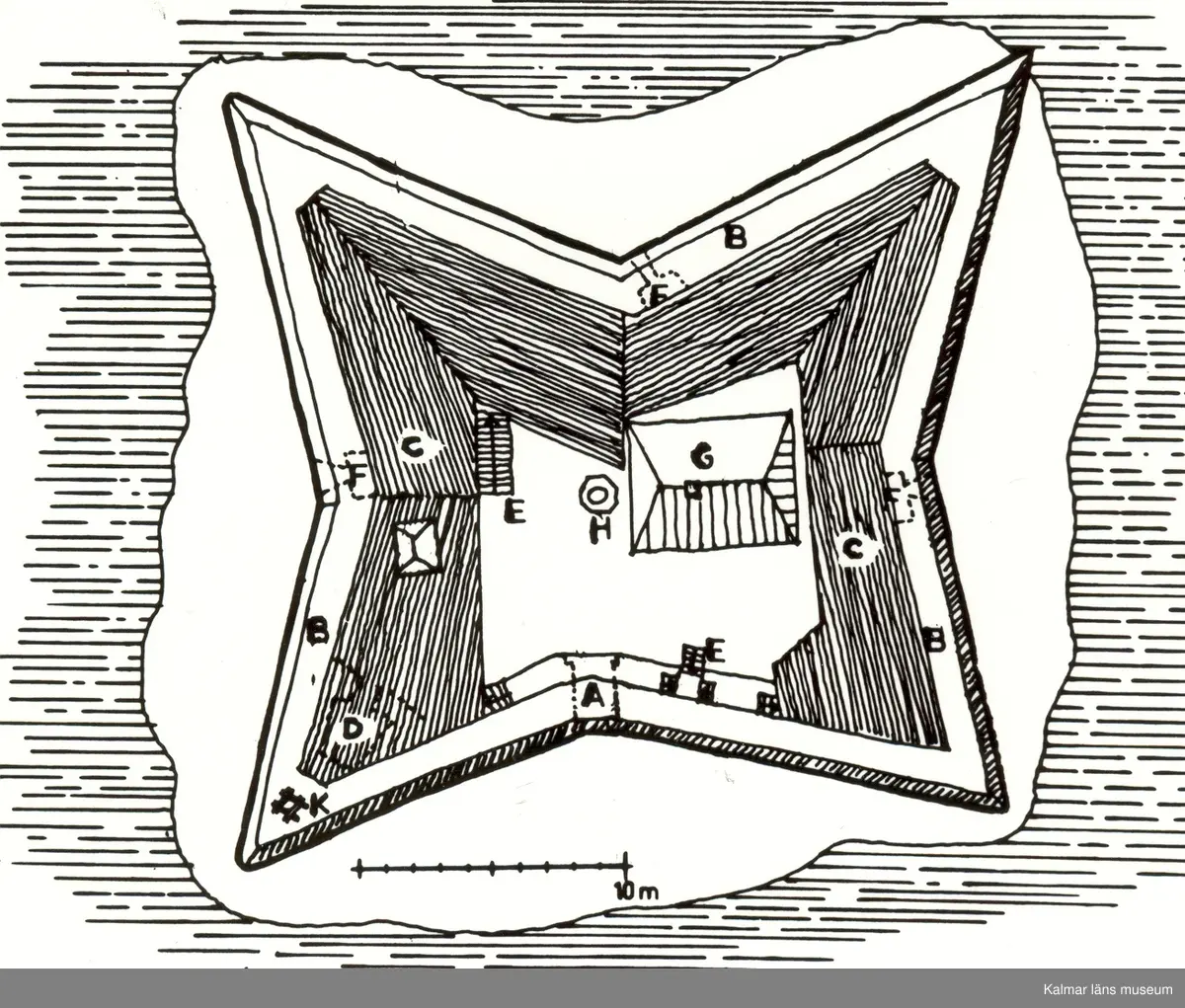 Grimskärs skans 1720.

"Grimkärs skans år 1720. (Krigsarkivet, SFP, Kalmar, ritning nr 175)"