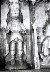 Altarskåpet, figur efter konservering.