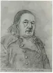 Teckning föreställande prosten i Tuna Jan Brandes (1743-1808), 60 år gammal.