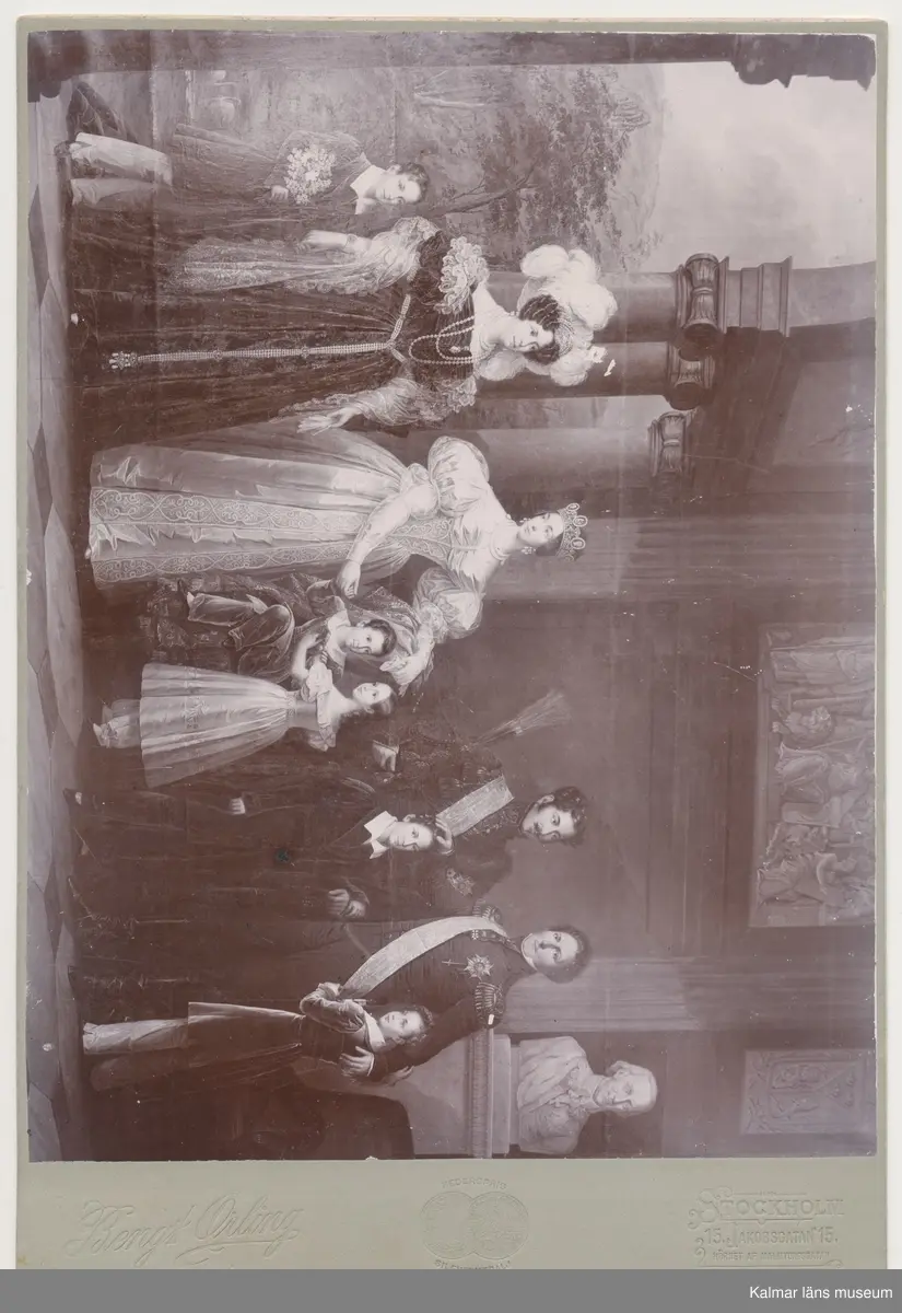 Text på fotots baksida: Gripsholms slott.
Fr Westin.
Tillhör herr Hans Danielsson UO.
Fritz Ahlgrensson 1882.
Foto Bengt Orling