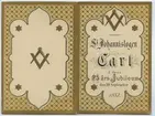 St Johannislogen Carl å dess 25 års Jubileum den 10 september 1883.