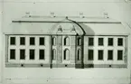 Fasadritning av Fågelviks herrgård.