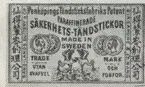 Tändsticksetikett från Jönköpings tändsticksfabrik, 