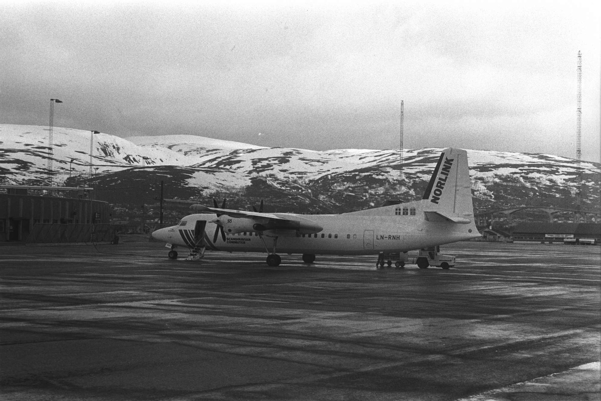 Fly på Tromsø flyplass.