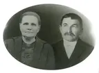 Herman Karlsson och hans hustru Anna, föräldrar till Ellen Gustavsson.