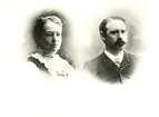 Ett utav grosshandlare Johan Julius och Emma Jeanssons 13 barn. Klara Jeansson, gift Thörnebohm. Här med sin make Emil Thörnebohm, chef för Spritbolaget, Kalmar.