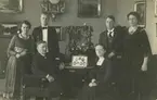 Regementspastor Per Valerius Olsson med familj. Född 1862, död 1954.